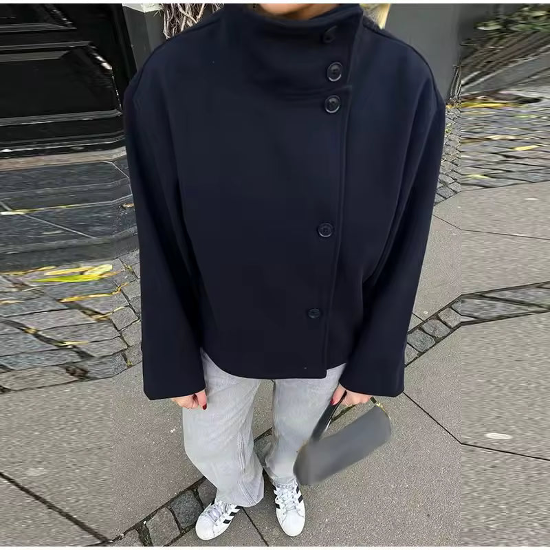 Elise Manteau Court Femme Élégant, Confortable et Polyvalent à Double Boutonnage, vue 8