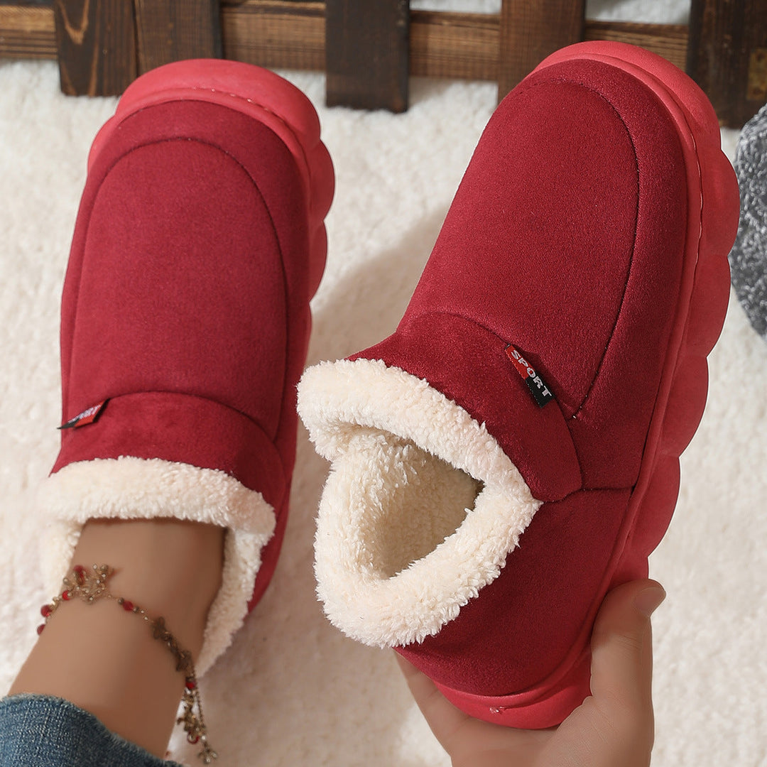 Rebecca Baskets Plateforme en Peluche pour Femme Chaussures Hiver Douces et Chaudes avec Doublure Confortable, vue 2