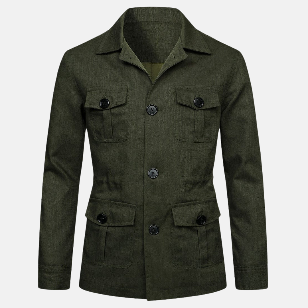 Vince Veste Homme Élégante Style Classique avec Multiples Poches & Fermeture à Boutons, vue 7