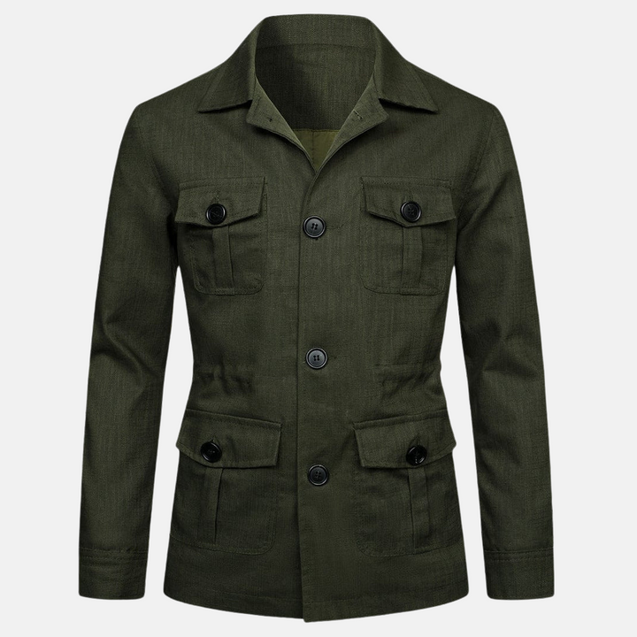Vince Veste Homme Élégante Style Classique avec Multiples Poches & Fermeture à Boutons, vue 7
