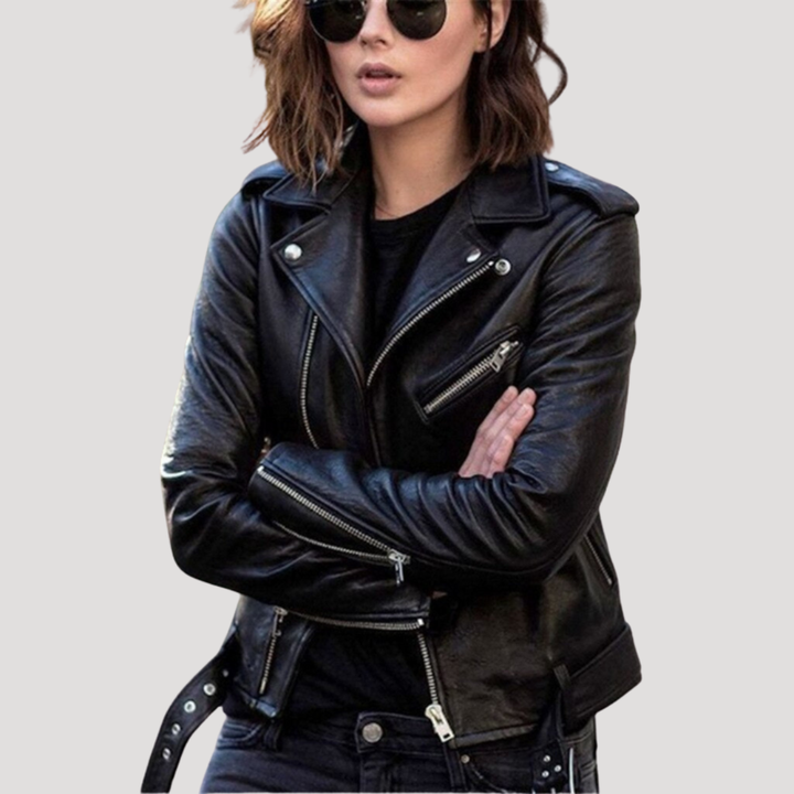 Margot Veste Biker Femme Zippée