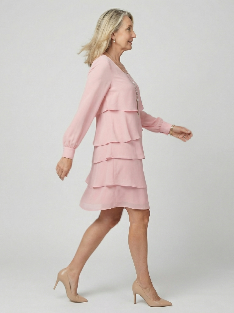 Robe à couches propre longueur genou Lila