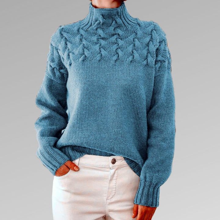 Reagan Col Roulé Femme Pull d’Hiver Élégant en Coton Mélangé Doux et Confortable, vue 7