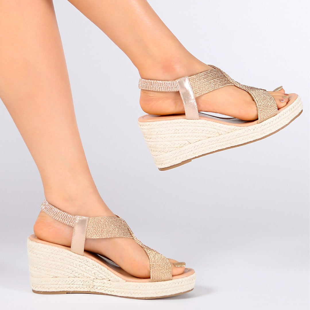 Sandales à Talon Tressées pour femme, vue 7
