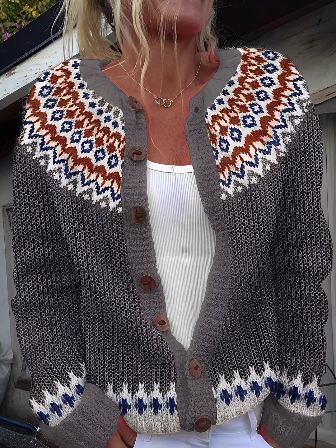 Ember Cardigan Femme à Boutons Maille Légère et Douce au Design Classique et Élégant, vue 6