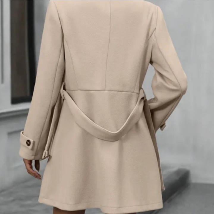 Rosemary Trench Femme Manteau Mi-Long Élégant avec Taille Ceinturée & Coupe Croisée Classique, vue 4