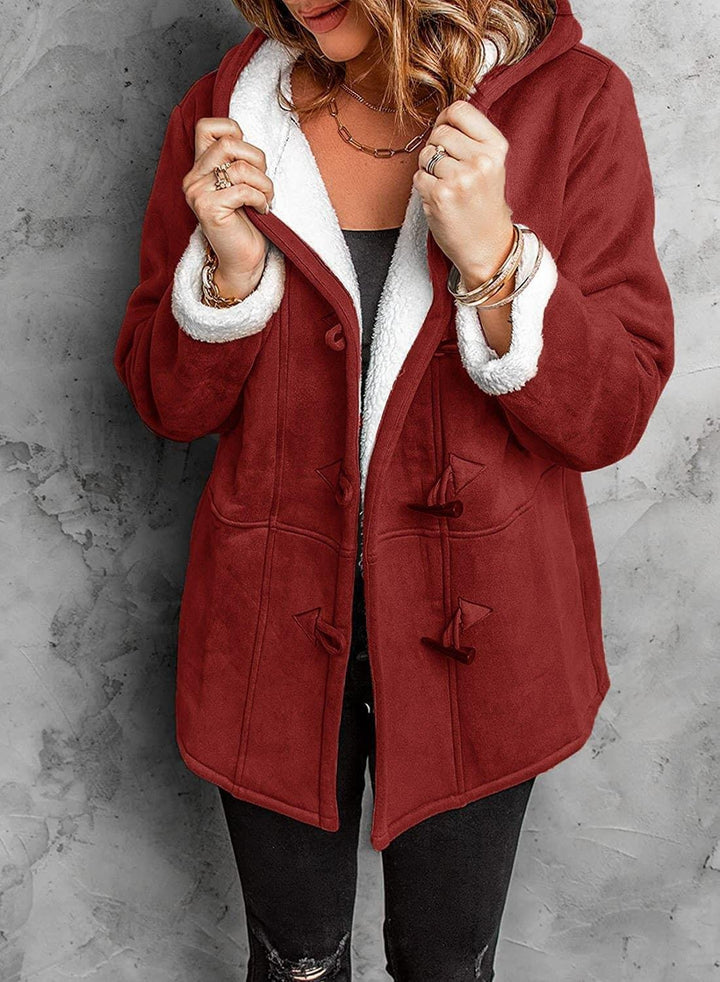 Kiara Manteau Femme en Daim Élégant Manteau à Capuche Chaud et Confortable pour l’Hiver, vue 7