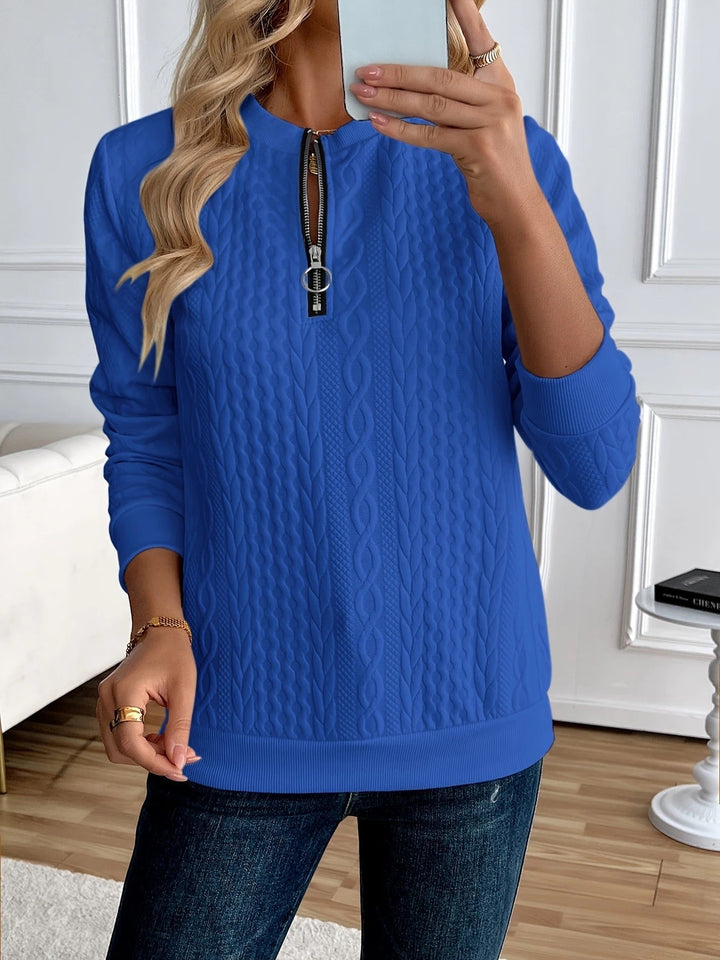 Sweat Zippé Texturé pour femme, vue 5