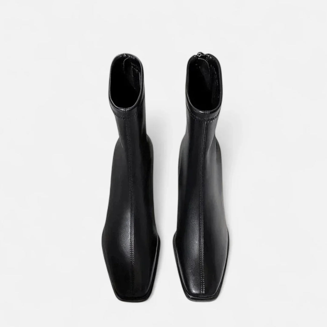 Madison Bottines Femme Bottines Hiver Vintage à Bout Carré avec Doublure Chaude & Talon Bloc, vue 8