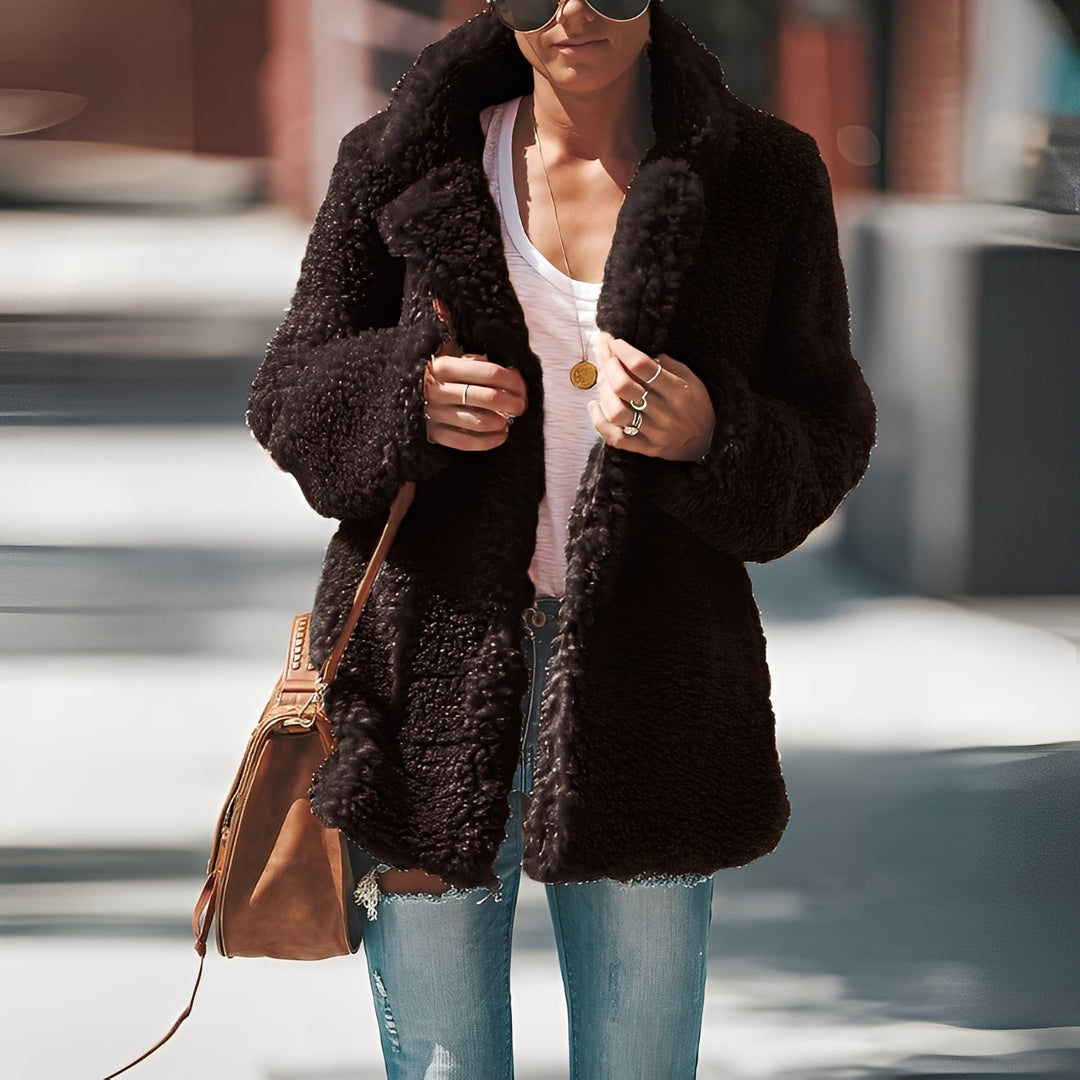Anastasia Veste Polaire Femme Veste Chaude en Polaire Épaisse avec Coupe Moderne Hiver, vue 5