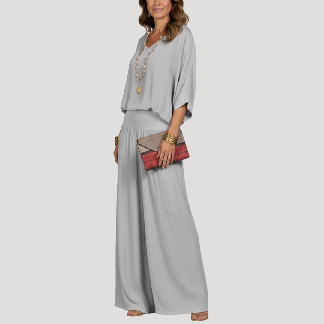 Women's Elegant Loose Two-Piece Trouser Set