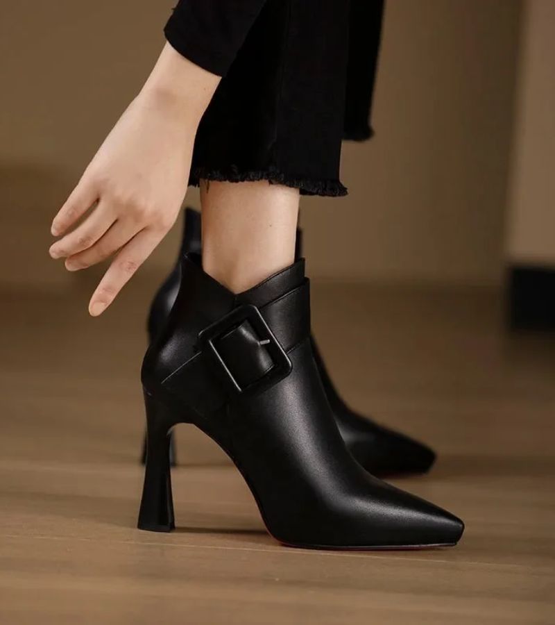Bottines à Talon et Boucle pour femme, vue 2