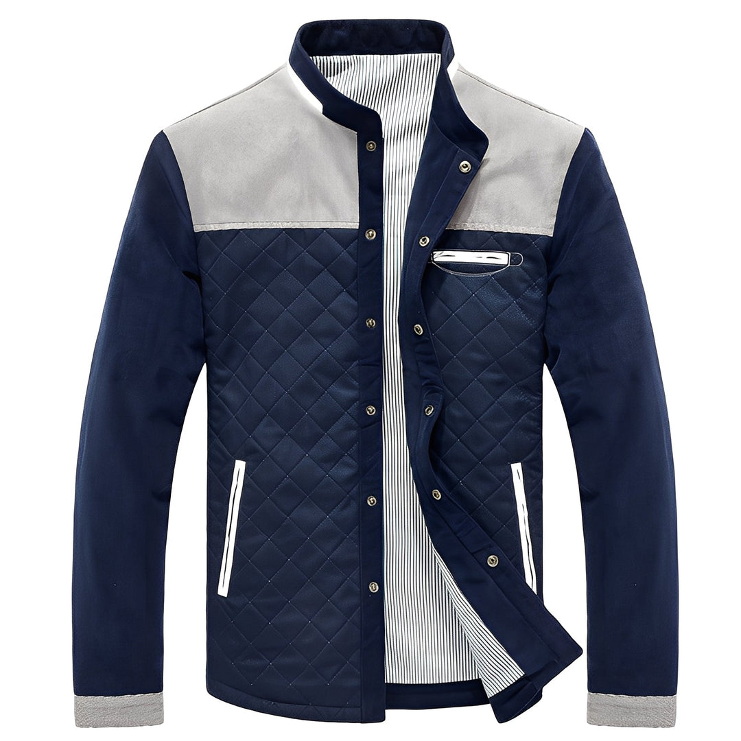 Ythan Veste Patchwork pour Homme Manteau Moderne et Élégant en Tissu avec Design Contemporain