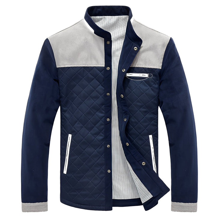 Ythan Veste Patchwork pour Homme Manteau Moderne et Élégant en Tissu avec Design Contemporain
