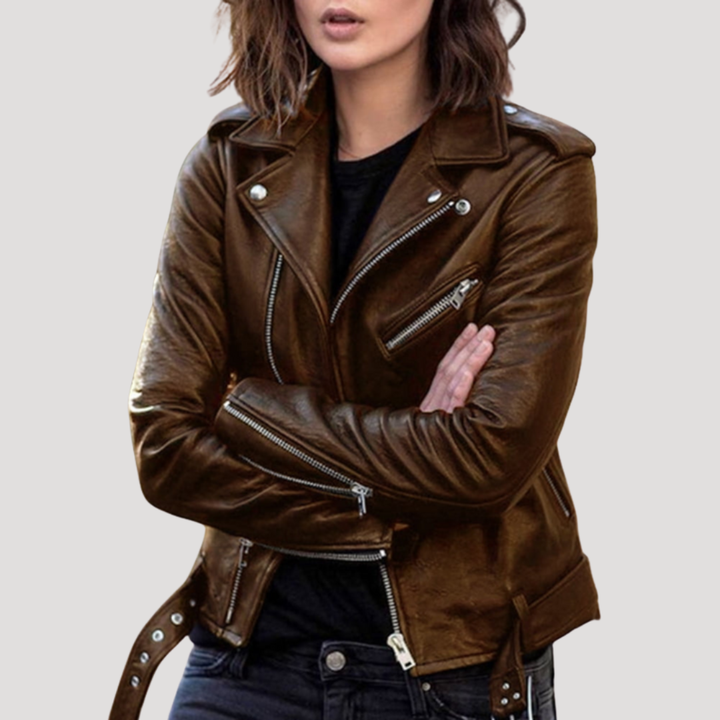Margot Veste Biker Femme Zippée