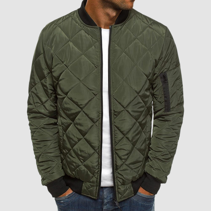 Benedict Veste Matelassée pour Homme Légère avec motif à losanges, fermeture zippée et poches, vue 4