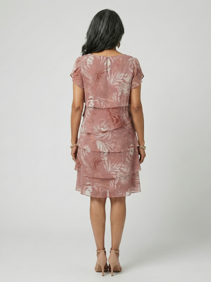 Robe longueur genou à motif doux Aria