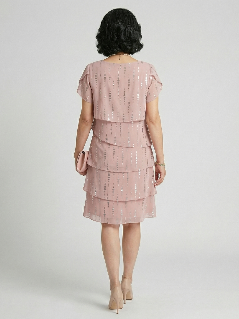 Robe longueur genou à pois Makena