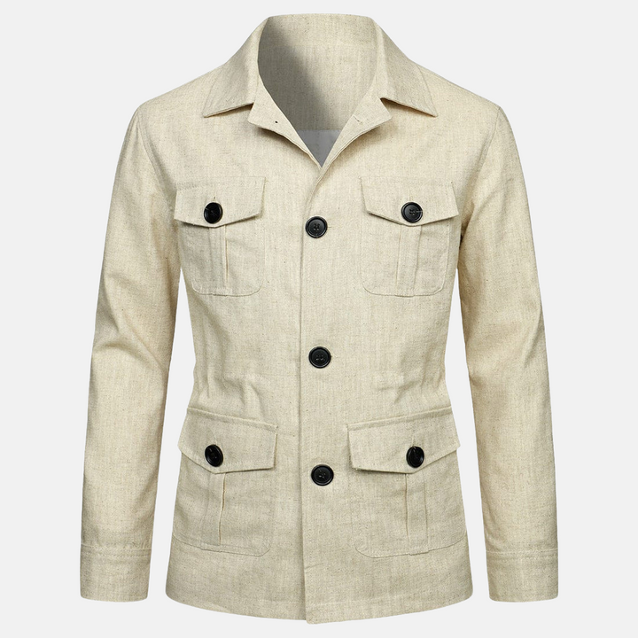 Vince Veste Homme Élégante Style Classique avec Multiples Poches & Fermeture à Boutons, vue 10
