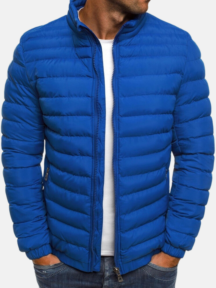Manuel Veste Matelassée pour Homme Coupe Droite Légère avec Col Montant & Fermeture Zippée, vue 3