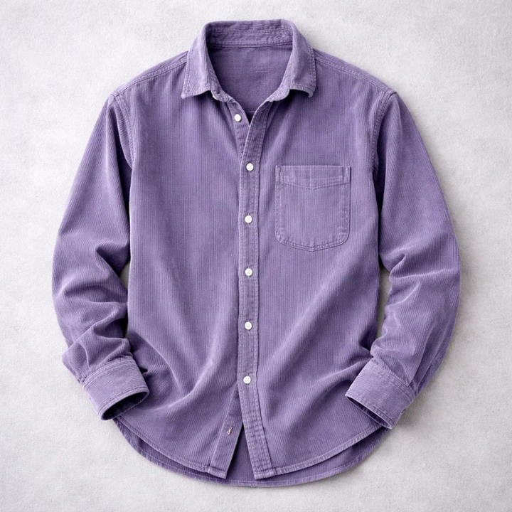 CHEMISE CLASSIQUE EN VELOURS CÔTELÉ POUR HOMME