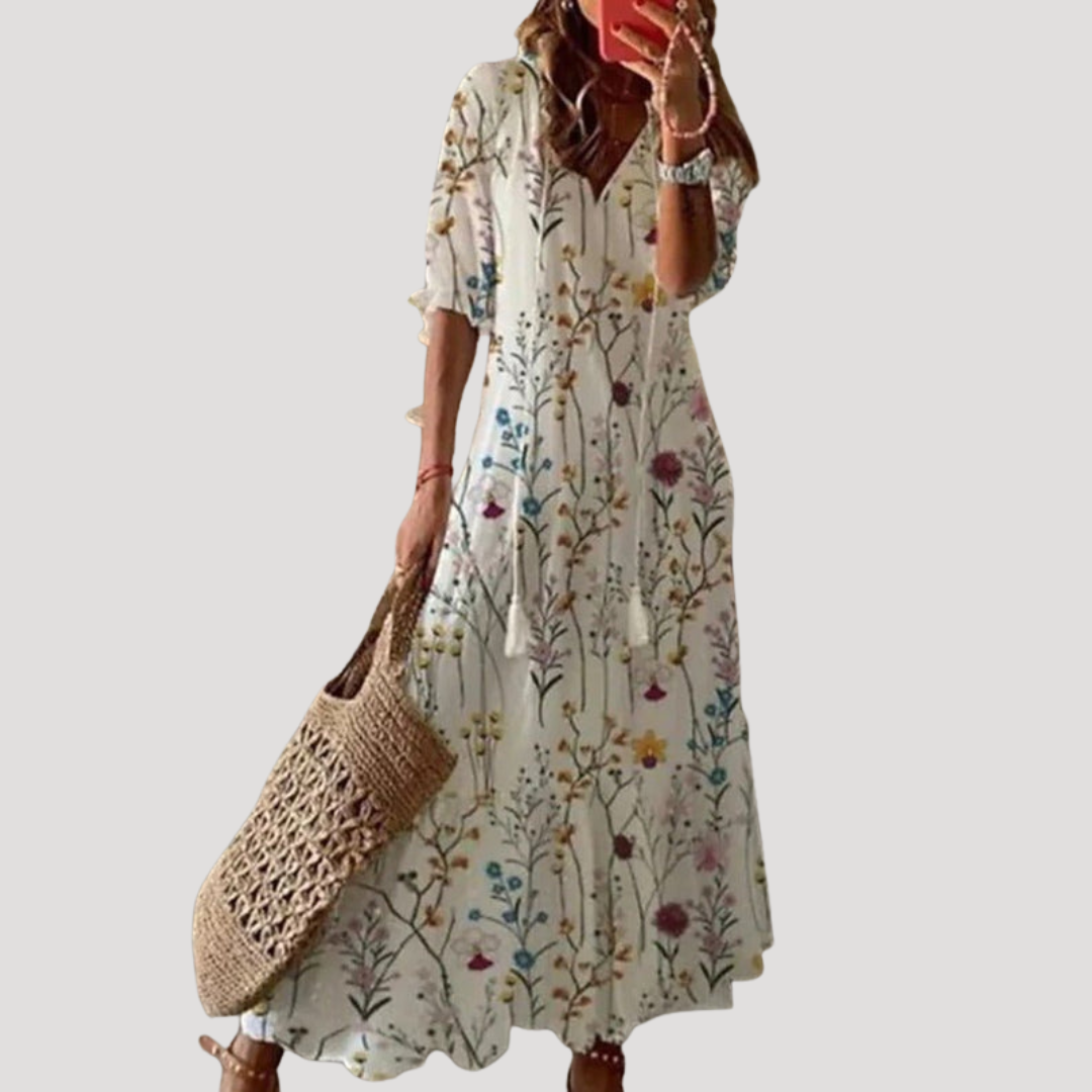 Robe longue bohème fluide