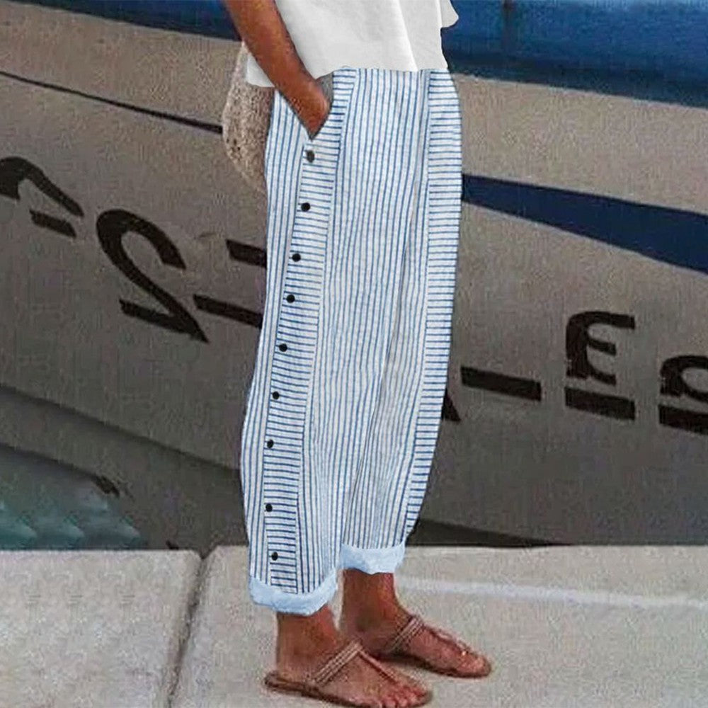 Pia Pantalon Femme Pantalon Décontracté avec Poches Latérales & Coupe Confortable, vue 2