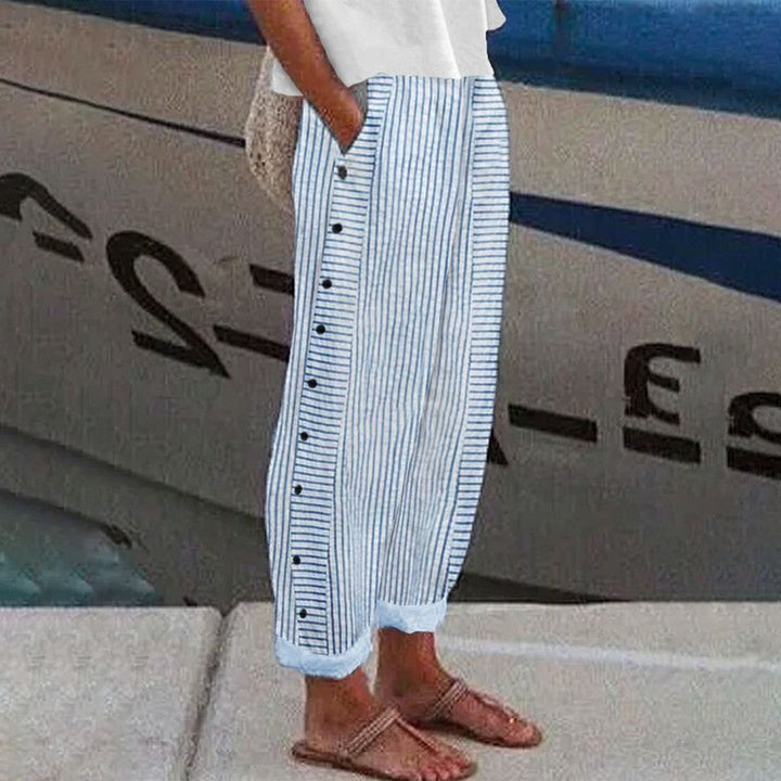 Pia Pantalon Femme Pantalon Décontracté avec Poches Latérales & Coupe Confortable, vue 2