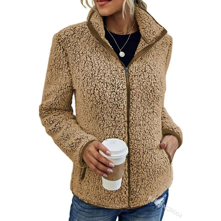Yuna Veste Femme Veste en Polaire Douce & Chaude au Style Décontracté et Élégant, vue 3