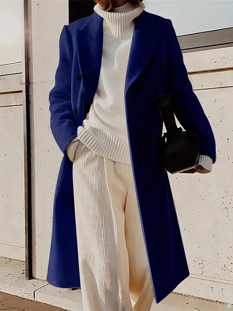 Mariana Manteau Long Femme Trench Élégant en Cachemire avec Coupe Moderne & Intemporelle, vue 2