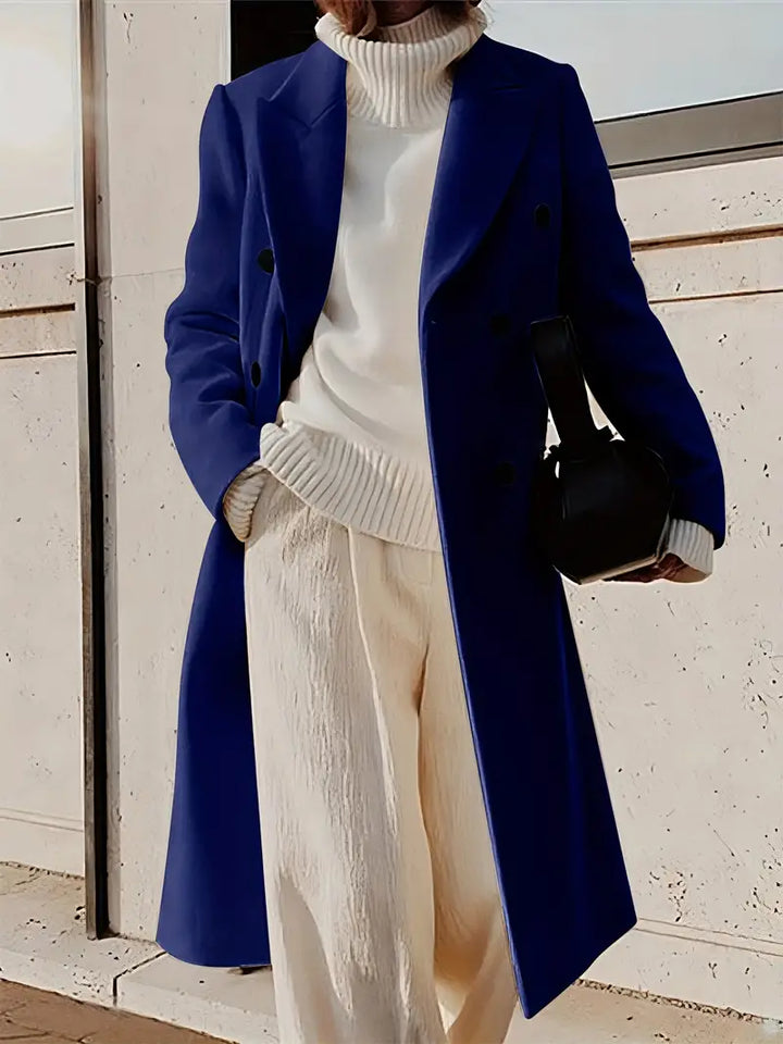 Mariana Manteau Long Femme Trench Élégant en Cachemire avec Coupe Moderne & Intemporelle, vue 2