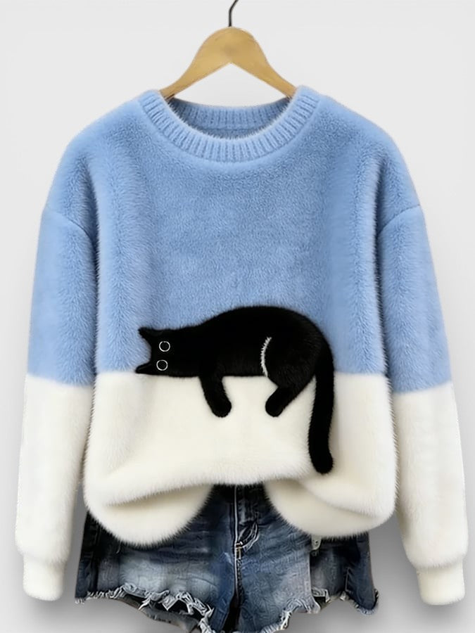 Pull Imprimé Félin pour femme, vue 10