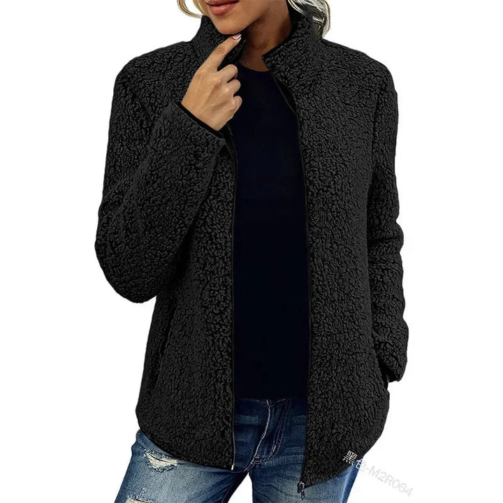 Yuna Veste Femme Veste en Polaire Douce & Chaude au Style Décontracté et Élégant, vue 6