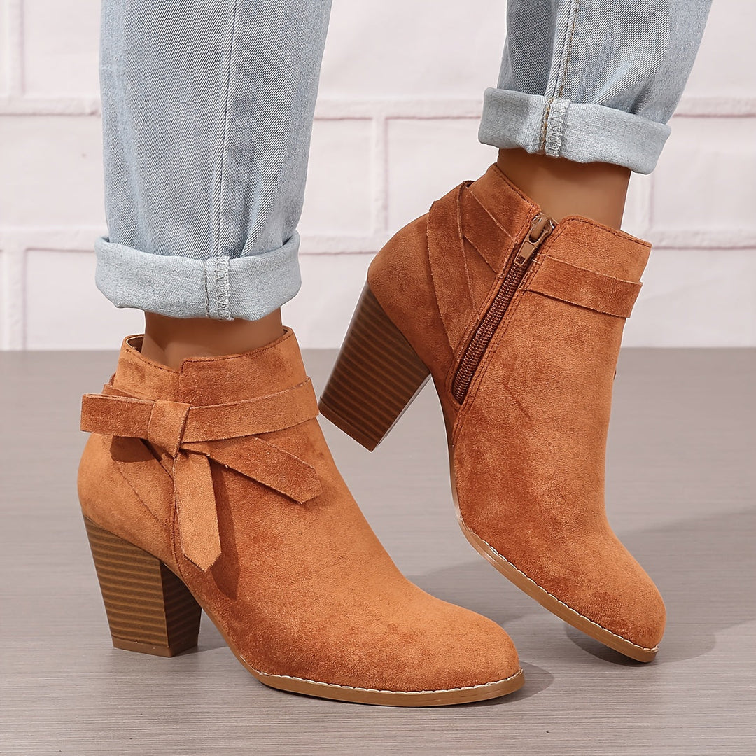Léa | Bottines Élégantes à Talon Stable