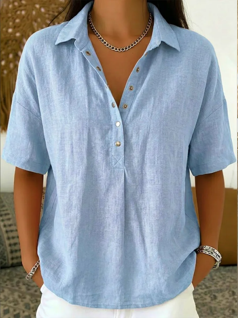 Blouse avec Col et Détails Boutonnés Willow