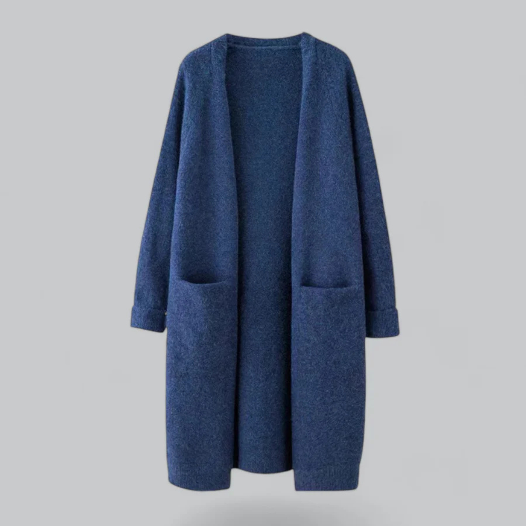 Apolline Cardigan Long Femme avec Poches
