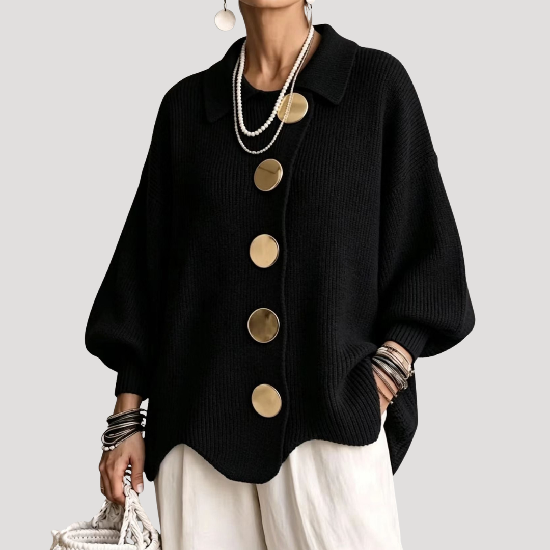 Violette Cardigan Femme Oversize Boutonné