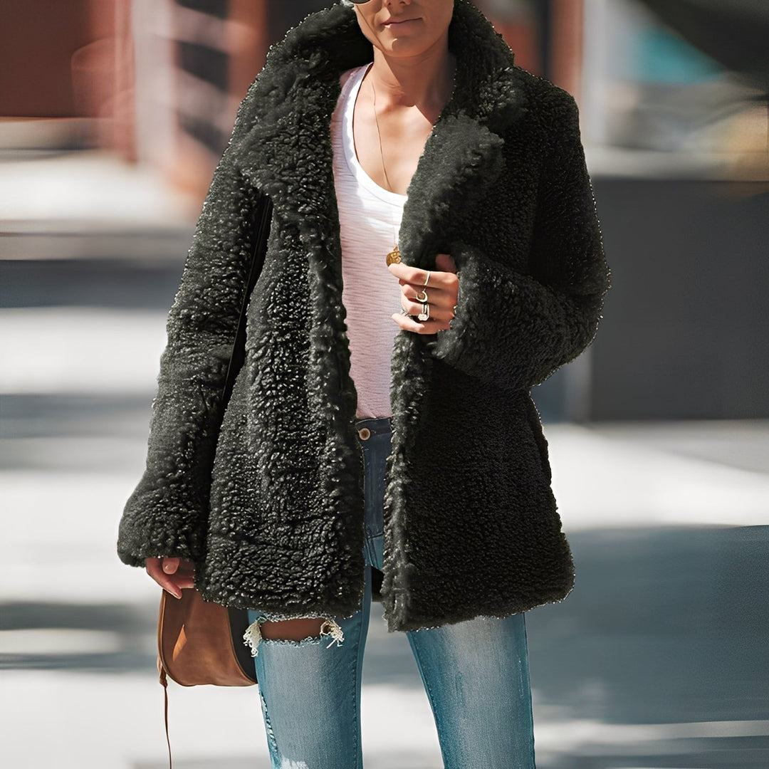 Anastasia Veste Polaire Femme Veste Chaude en Polaire Épaisse avec Coupe Moderne Hiver, vue 3