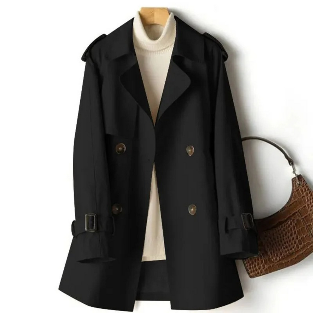 Manel Manteau Femme Trench-Coat Décontracté Élégant au Style Moderne & Confortable