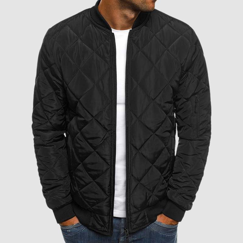 Benedict Veste Matelassée pour Homme Légère avec motif à losanges, fermeture zippée et poches, vue 5