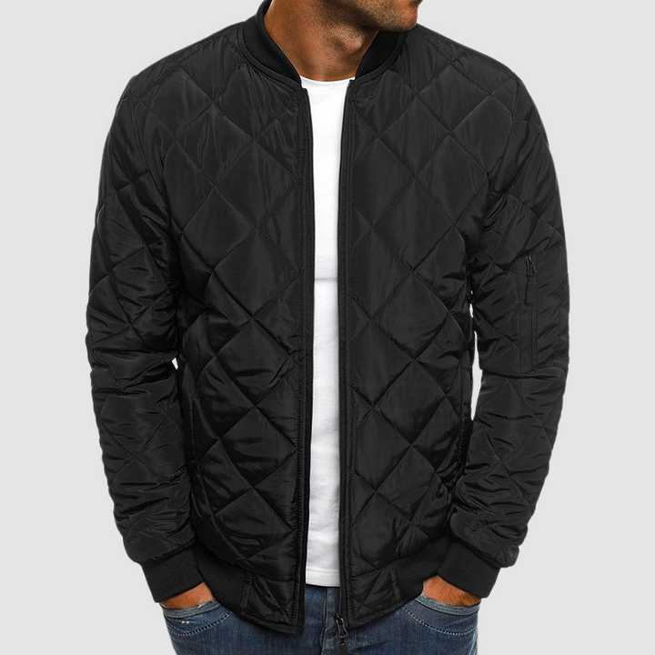 Benedict Veste Matelassée pour Homme Légère avec motif à losanges, fermeture zippée et poches, vue 5