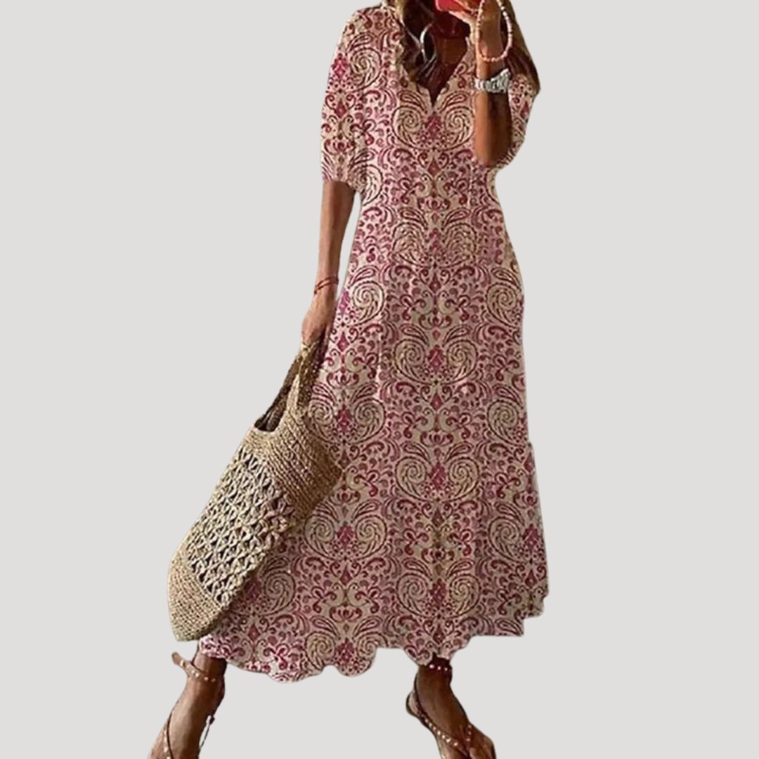 Robe longue bohème fluide
