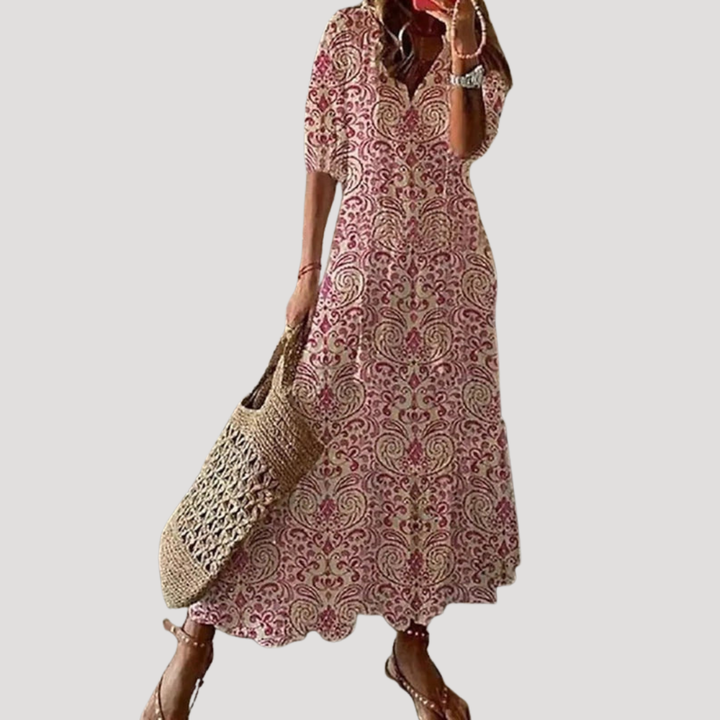 Robe longue bohème fluide