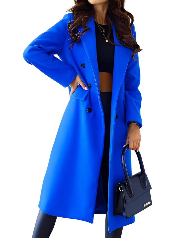 Vivian Manteau Croisé pour Femme Veste d’Hiver Élégante et Chaude avec Doublure Douce et Coupe Raffinée, vue 3