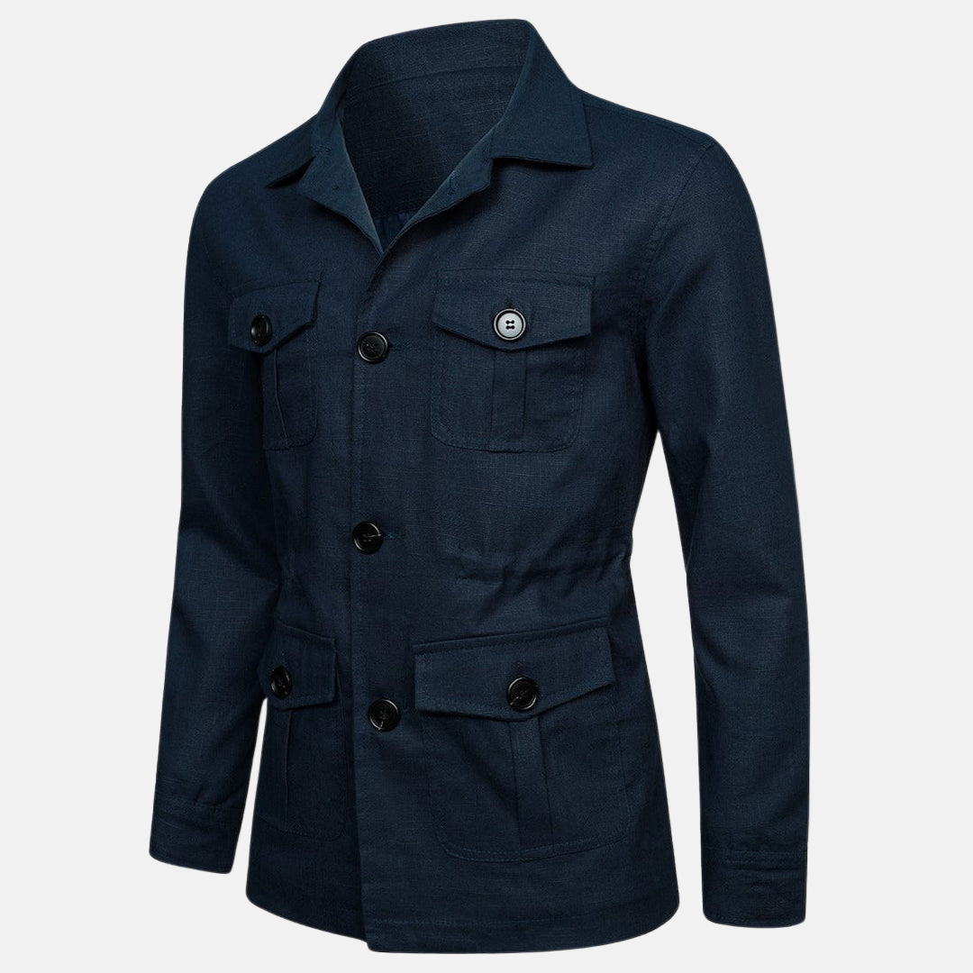 Vince Veste Homme Élégante Style Classique avec Multiples Poches & Fermeture à Boutons, vue 6
