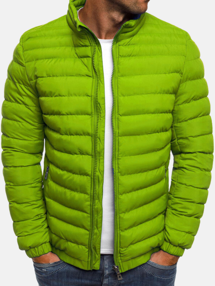 Manuel Veste Matelassée pour Homme Coupe Droite Légère avec Col Montant & Fermeture Zippée, vue 4