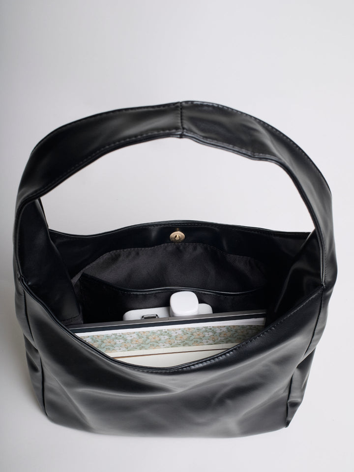 Luciana Sac Femme Épaule Vegan Hobo Minimaliste Élégant & Spacieux 13", vue 3