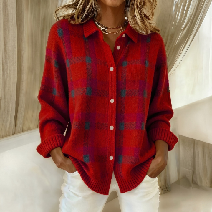 Gilet Tricoté à Col pour femme, vue 8
