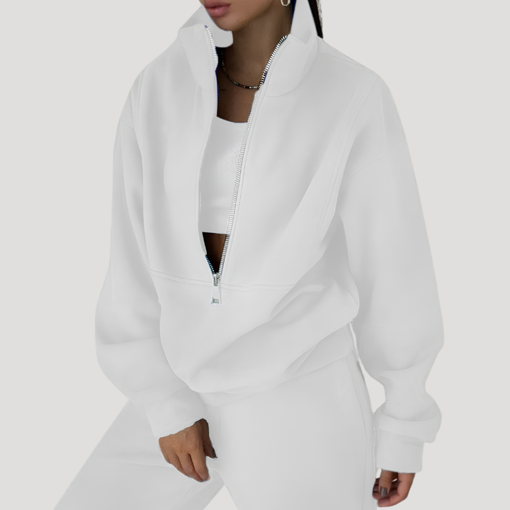 Ensemble Femme Sweat Demi-Zip et Pantalon