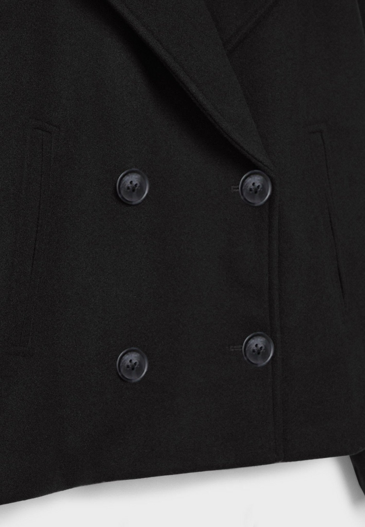 Eloise Veste Croppée Femme Élégante Coupe Tailleur avec Revers Pointus & Fermeture Double Boutonnage, vue 15
